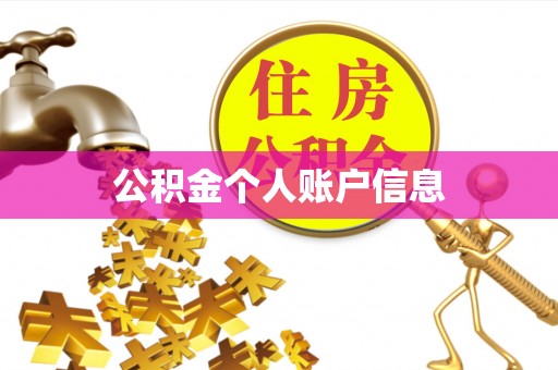 中国澳门公积金个人账户信息